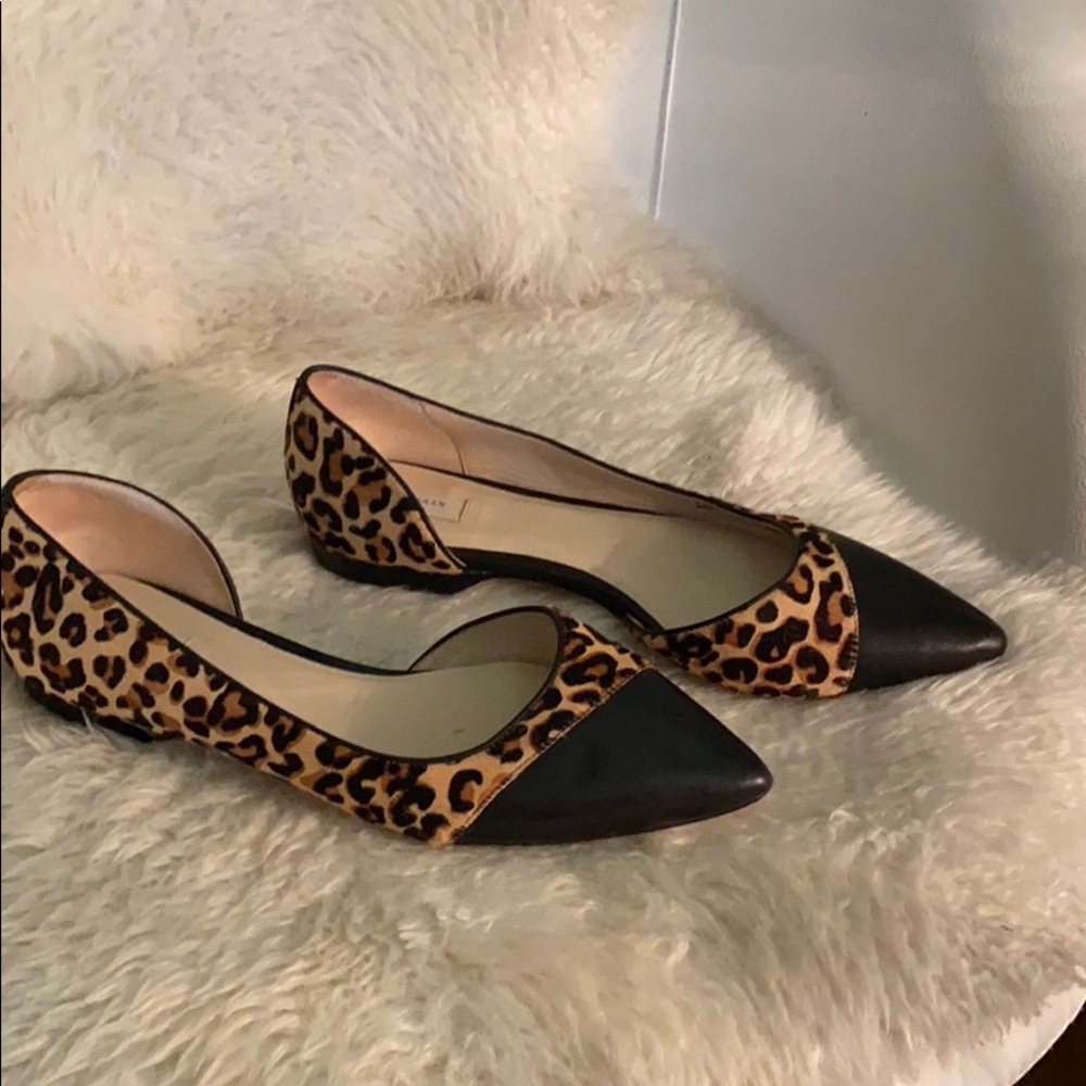 Cole Hahn Leopard Ballerinas